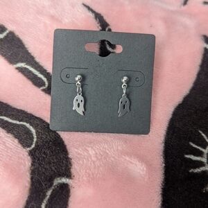 Stainless steel Ghost Earrings